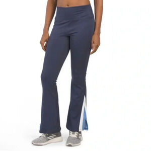 WILO The Label Blue Split Hem Flare Leg Athletic Pant Size Large